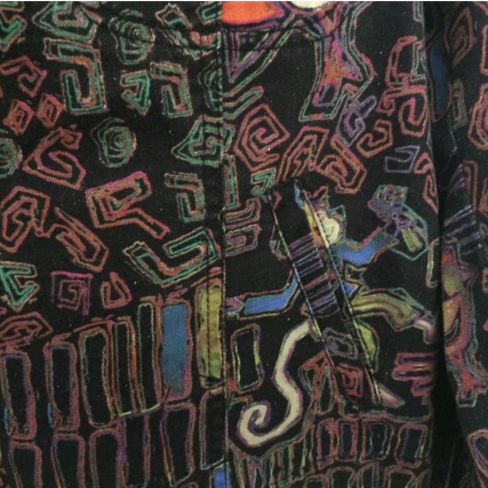 Chico’s Graphic Zip Up Jacket - Picture 4 of 5